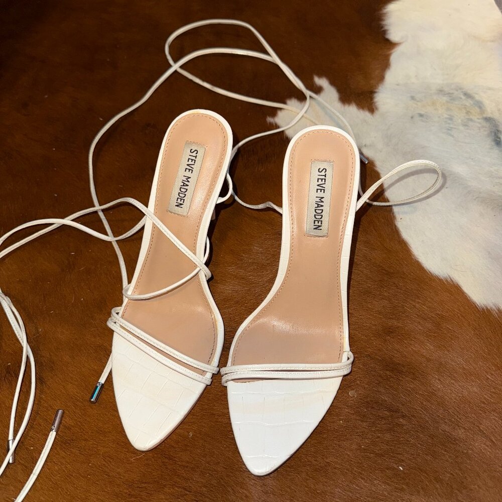 Steve Madden White Flamin Sandal (8)